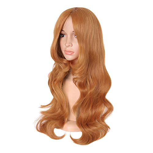 MapofBeauty Charming Synthetic Fiber Long Wavy Hair Wig Women's Party Full Wigs