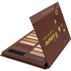 Best Pro Eyeshadow Palette Makeup - Matte + Shimmer 16 Colors - Highly Pigmented - Professional Nudes Warm Natural Bronze Neutral Smoky Cosmetic Eye Shadows - Lamora Exposed