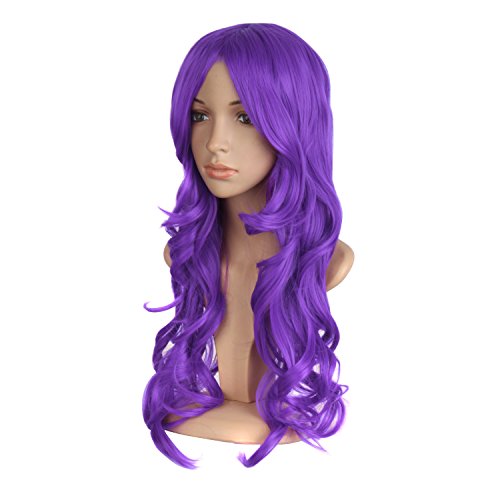 Long purple hotsell cosplay wig