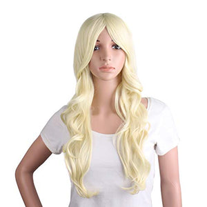 MapofBeauty Charming Synthetic Fiber Long Wavy Hair Wig Women's Party Full Wigs