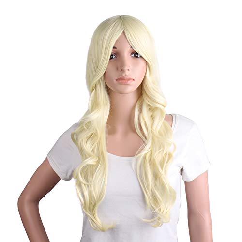 MapofBeauty Charming Synthetic Fiber Long Wavy Hair Wig Women's Party Full Wigs