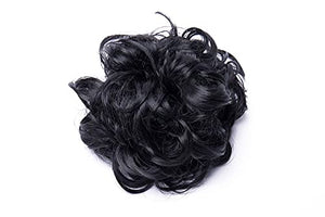 Bun Up Do Hair Piece Hair Ribbon Ponytail Extensions Wavy Curly Donut Hair Chignons Wig