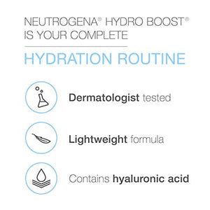 Neutrogena Hydro Boost Series, 3-Step Facial Regime, Hydration Starter Set and Skin Care Kit (Cleanser + Moisturiser + Booster), Saving Bundle