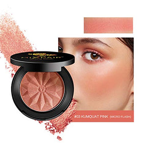 Mimore Blusher, Long-lasting and Sweat-Resistant Non_Greasy Blush & Glow Matte Blusher Super Brighten Skin Color Shimmery or Matte Blusher,with Mirror. (03)