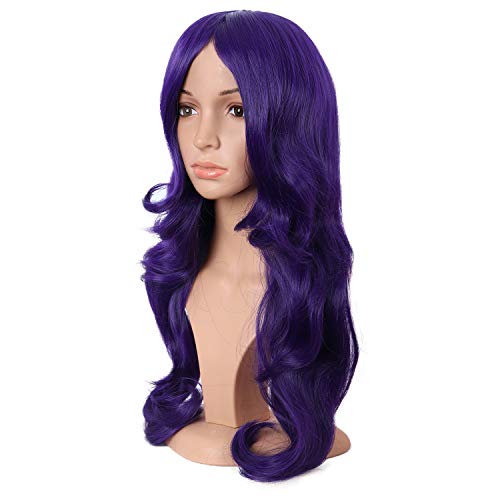 MapofBeauty Charming Synthetic Fiber Long Wavy Hair Wig Women's Party Full Wigs