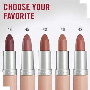 Rimmel London Lasting Finish Lipstick Nude Collection, 45 Rose Nude, 4g, Packaging May Vary