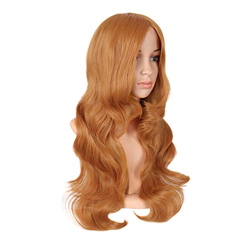 MapofBeauty Charming Synthetic Fiber Long Wavy Hair Wig Women's Party Full Wigs