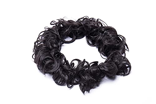 Bun Up Do Hair Piece Hair Ribbon Ponytail Extensions Wavy Curly Donut Hair Chignons Wig