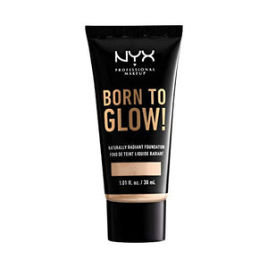 NYX Professional Makeup Born to Glow Radiant Foundation, Iridescent Finish, Buildable Medium Coverage, Vegan Formula, Shade: Natural