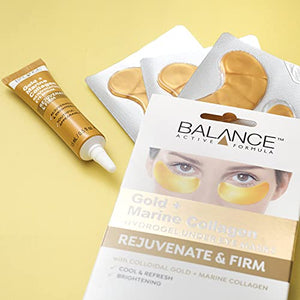 Balance Active Formula Gold + Marine Collagen Rejuvenating Eye Serum (15 ml) - Absorbs fast & pleasantly refreshes the skin to reduce the appearance of fine lines & wrinkles