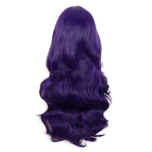 MapofBeauty Charming Synthetic Fiber Long Wavy Hair Wig Women's Party Full Wigs