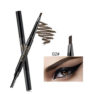 NICEFACE Eyebrow Pencil Light Brown Double Ended Precision Waterproof Brow(Light Brown #4)