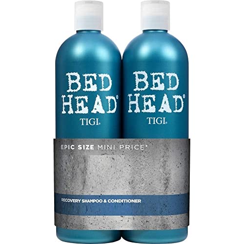 Bed Head by TIGI Recovery Moisture Shampoo and Conditioner Set for Dry Damaged Hair, 2x750 ml