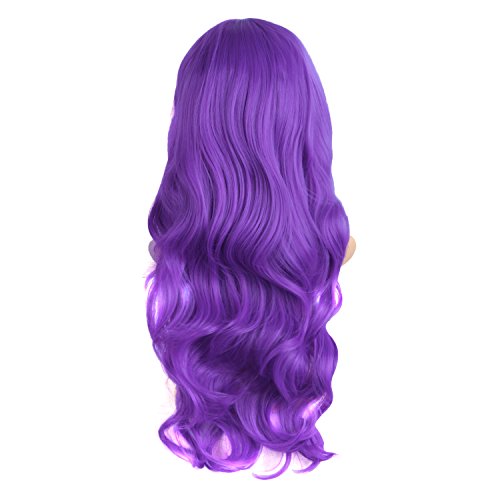 MapofBeauty Charming Synthetic Fiber Long Wavy Hair Wig Women's Party Full Wigs