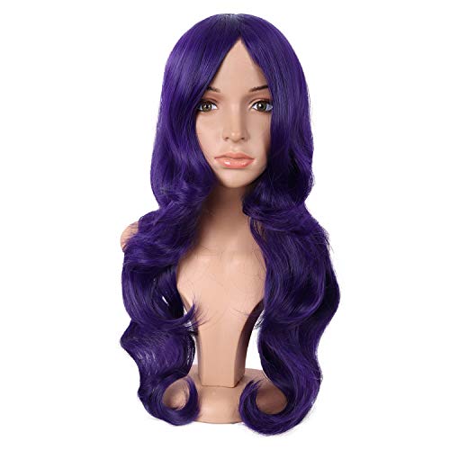 MapofBeauty Charming Synthetic Fiber Long Wavy Hair Wig Women's Party Full Wigs