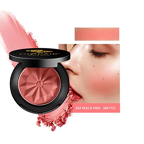 Mimore Blusher, Long-lasting and Sweat-Resistant Non_Greasy Blush & Glow Matte Blusher Super Brighten Skin Color Shimmery or Matte Blusher,with Mirror. (03)