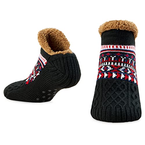 CityComfort Slipper Fluffy Socks for Women Men Heat Holding Sock Knitted Socks Wool Sherpa Fuzzy Bed Slippers One Size Non Slip