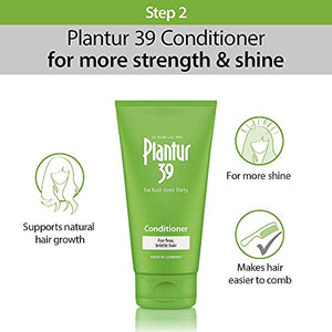 Plantur 39 Caffeine Shampoo and Conditioner Set Prevents and Reduces Hair Loss | For Fine Brittle Hair | Unique Galenic Formula Supports Hair Growth | Set of 250ml Shampoo and 150ml Conditioner