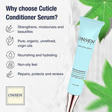 Onsen Cuticle Cream, Nail Cuticle Oil in Deep Action - Japanese Natural Healing Minerals Nail Care Serum and Butter, Sooth, Repair, and Strengthen Cuticles and Nails, Visible Results (1 Count /05oz)