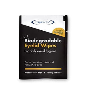 The Eye Doctor Eyelid Wipes – 20 x Single use Eyelid Wipes – Suitable for Sensitive Eyes, Dry Eyes, Blepharitis & MGD - Detergent and Preservative Free Eye Wipes