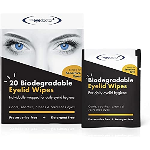 The Eye Doctor Eyelid Wipes – 20 x Single use Eyelid Wipes – Suitable for Sensitive Eyes, Dry Eyes, Blepharitis & MGD - Detergent and Preservative Free Eye Wipes