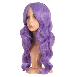 MapofBeauty Charming Synthetic Fiber Long Wavy Hair Wig Women's Party Full Wigs