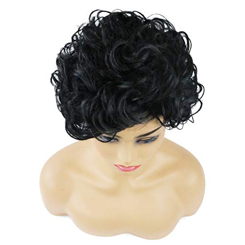 Medium black outlet wig