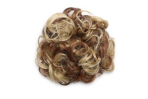 Bun Up Do Hair Piece Hair Ribbon Ponytail Extensions Wavy Curly Donut Hair Chignons Wig