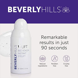 BEVERLY HILLS V-Lift Instant Eye Lift and Eye Tuck Bee Venom Serum for Treating Puffy Eyes, Dark Circles, and Wrinkles