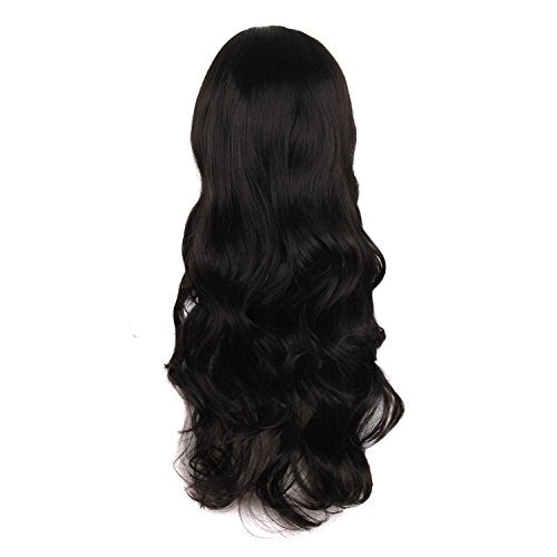 MapofBeauty Charming Synthetic Fiber Long Wavy Hair Wig Women's Party Full Wigs