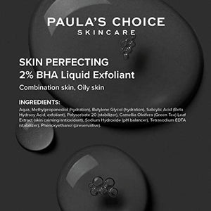 Paula's Choice SKIN PERFECTING 2% BHA Liquid Exfoliant - Face Exfoliating Peel Fights Blackheads & Enlarged Pores - with Salicylic Acid - Combination & Oily Skin