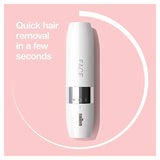 Braun Face Mini Hair Remover, Facial Hair Remover for Women Mini-Sized Design For Portability, Efficient Facial Hair Removal Anytime, Anywhere, With Smart Light, Gifts for Women