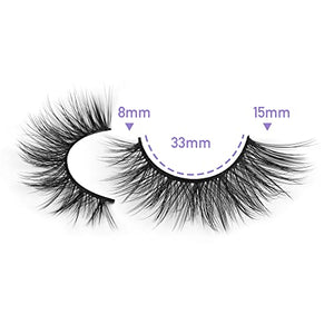 JIMIRE 16 Pairs False Eyelashes Fluffy Volume Natural Fake Lashes 3D Faux Mink Lashes Pack