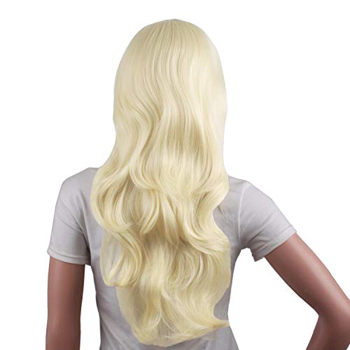 MapofBeauty Charming Synthetic Fiber Long Wavy Hair Wig Women's Party Full Wigs