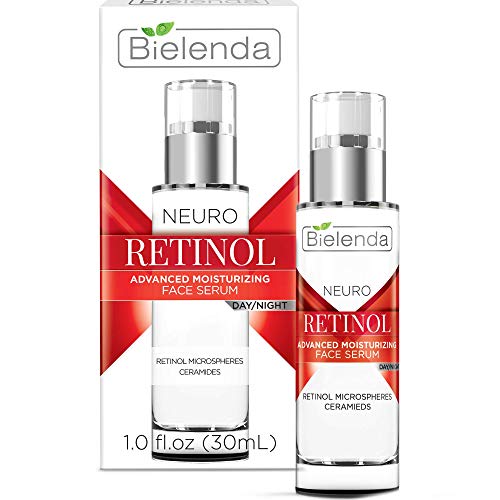 Bielenda Neuro Retinol - Face Serum Advanced Repair - Lifts And Tightens The Skin - Smooths Wrinkles - Evens Out Skin Tone, Restores Vitality - Neuro Retinol Face Serum Rejuvenating Day/Night - 30 ml