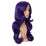 MapofBeauty Charming Synthetic Fiber Long Wavy Hair Wig Women's Party Full Wigs