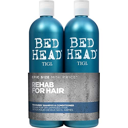 Bed Head by TIGI Recovery Moisture Shampoo and Conditioner Set for Dry Damaged Hair, 2x750 ml