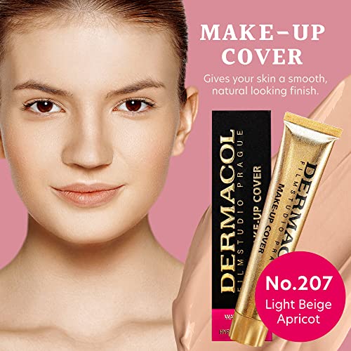 Dermacol - Full Coverage Foundation, Liquid Makeup Matte Foundation with SPF 30, Waterproof Foundation for Oily Skin, Acne, & Under Eye Bags, Long-Lasting Makeup Products