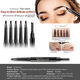 NICEFACE Eyebrow Pencil Light Brown Double Ended Precision Waterproof Brow(Light Brown #4)