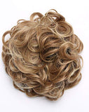 Bun Up Do Hair Piece Hair Ribbon Ponytail Extensions Wavy Curly Donut Hair Chignons Wig