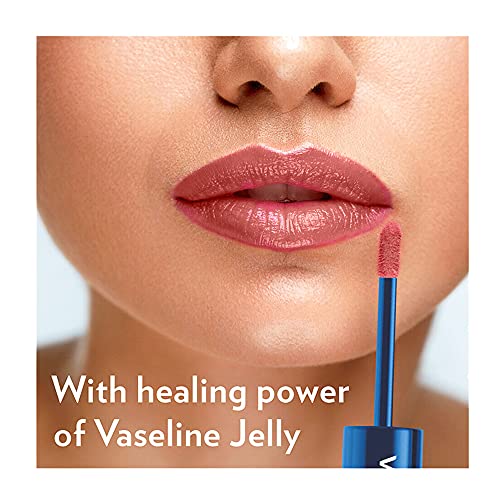 Vaseline Prime & Shine 2-in-1 Lip Balm and Coloured Gloss Dual Benefit With Free Make-Up Bag (Warm Nude)