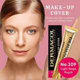 Dermacol - Full Coverage Foundation, Liquid Makeup Matte Foundation with SPF 30, Waterproof Foundation for Oily Skin, Acne, & Under Eye Bags, Long-Lasting Makeup Products