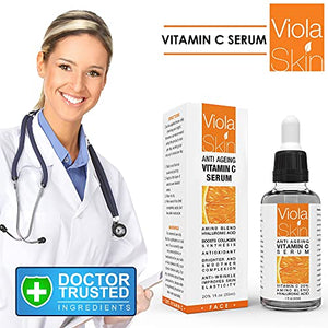 𝗣𝗥𝗘𝗠𝗜𝗨𝗠 Vitamin C Serum For Face with Hyaluronic Acid Serum - Anti Ageing & Anti Wrinkle Serum