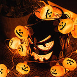 Halloween Lights String 40 LED 5.4M Pumpkin Lights with 8 Lighting Modes Indoor Outdoor Decorations