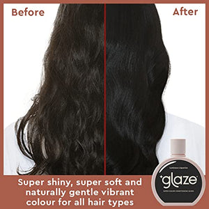 Glaze Sheer Glow Transparent Clear Conditioning Super Gloss Hair Mask to Enhance Existing Colour 190ml Bottle (2-3 Hair Treatments) - Guaranteed Results