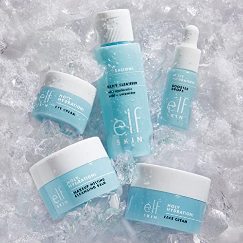 e.l.f. SKIN Hydrated Ever After Skincare Mini Kit, Cleanser, Makeup Remover, Moisturiser & Eye Cream For Hydrating Skin, TSA-friendly Sizes