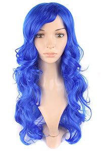 MapofBeauty Charming Synthetic Fiber Long Wavy Hair Wig Women's Party Full Wigs