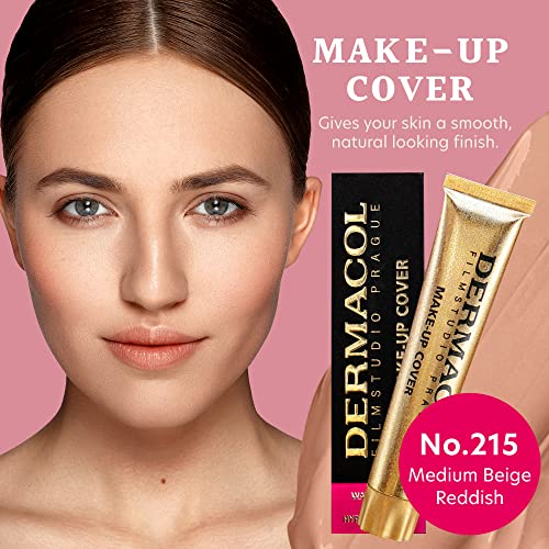 Dermacol - Full Coverage Foundation, Liquid Makeup Matte Foundation with SPF 30, Waterproof Foundation for Oily Skin, Acne, & Under Eye Bags, Long-Lasting Makeup Products