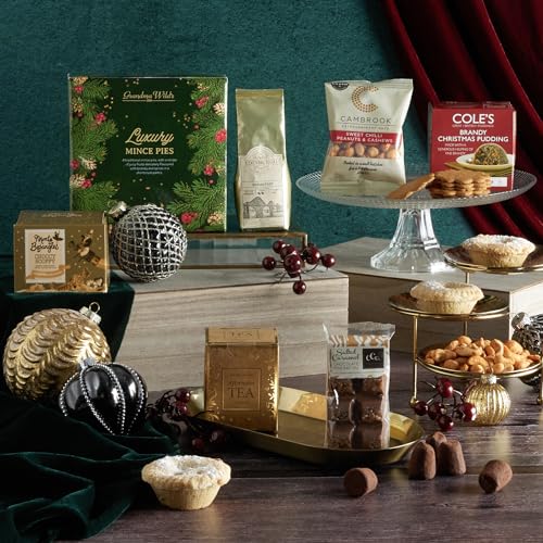 Little Taste of Christmas Hamper - Festive Sweet & Savoury Treats Food Hamper | Luxury Hampers for Couples, Christmas Hampers Family, Hampers for Women, Xmas Gifts For Men, Hampers & Gourmet Gifts