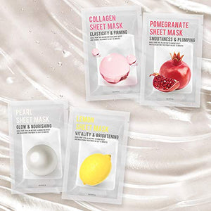 [PACK OF 8] EUNYUL Purity Sheet Mask Pack 8 Types Korean Skincare Hydrating & Nourishing face masks beauty multipack face mask set